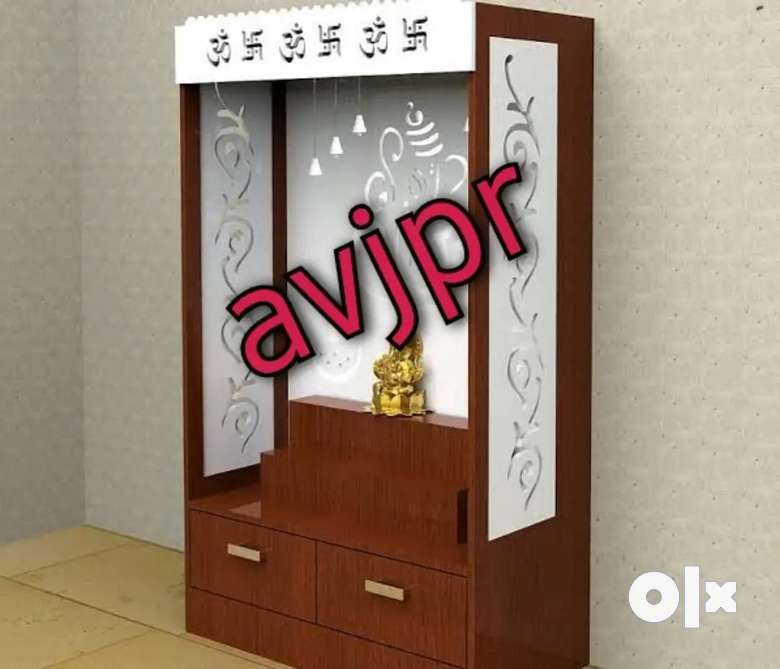 New wooden cnc designer wooden temple pooja ghar mandir