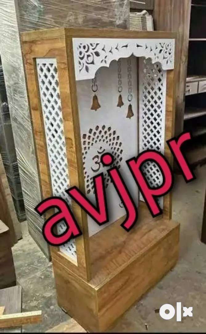 New wooden cnc designer wooden temple pooja ghar mandir